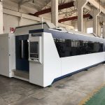 serat laser mesin pemotong cnc profesional 1000 w 1500 w dengan meja pertukaran