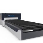mesin laser cutting industri drive ganda 380v untuk struktur pelat logam