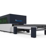 pemotong logam serat laser cerdas transmisi halus kekakuan yang baik