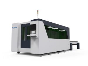 meja ganda cnc laser logam mesin pemotong, mesin pemotong plat laser otomatis
