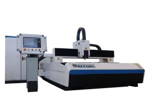 pelat baja karbon laser cutting cnc mesin, peralatan pemotong serat laser