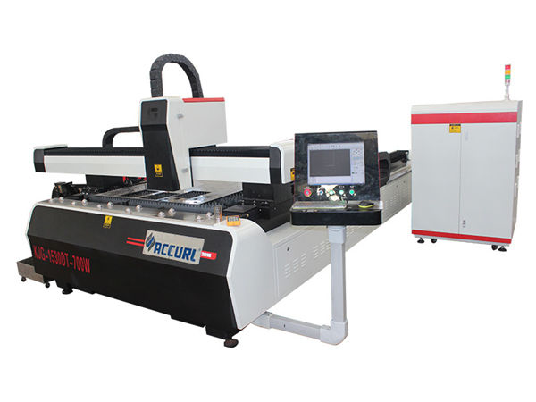 Mesin pemotong logam laser 1000w 1500w untuk baja ringan, kecepatan potong 45m / mnt