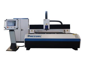 Mesin pemotong serat laser presisi 500W memotong permukaan bersih dengan sistem pendingin air