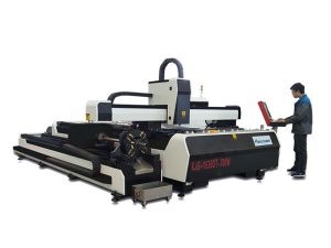mini mesin pemotong laser daya tinggi, serat laser cutting peralatan dengan meja pertukaran