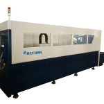 Kontrol cnc serat laser mesin pemotong pipa, pemotong serat optik perak serat