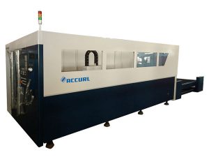 700-2000w serat logam mesin pemotong laser dengan pendingin air