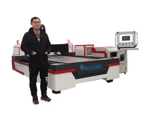 panduan linear drive cnc laser pipa mesin pemotong untuk tembaga / titanium