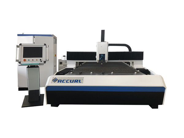 mesin pemotong serat laser pipa bulat logam dengan sistem pendingin air