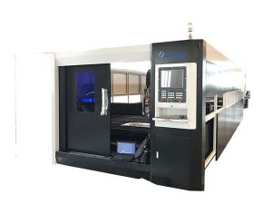 3000 w serat cnc laser mesin pemotong logam gantry struktur mengemudi ganda