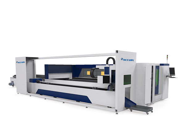 pipa logam industri mesin pemotong laser listrik didorong gaya laci tray